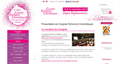 Desktop Screenshot of congres-parfumscosmetiques.com